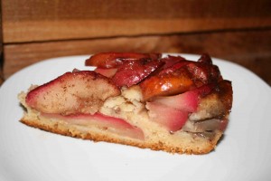 Slice of Skillet Apple Cake