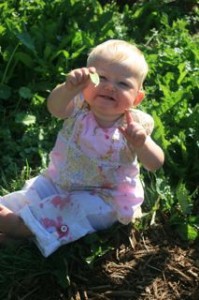 My little sweet pea loves pod peas (Barbolian Fields photo)