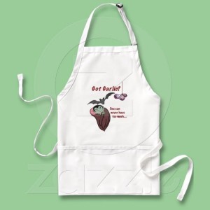 Apron with Barbolian Vampire mascot - available through Zazzle