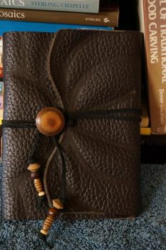 Hand-made leather journal