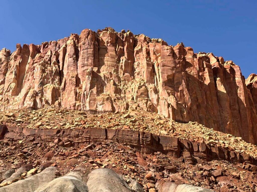 Capitol Reef area rock wall