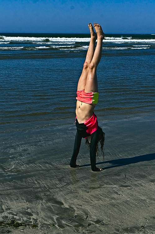 Handstand on a Beach - 3