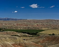 Wind River_Blue Sky_Colored rock_WY