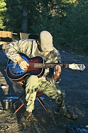 Guitar in camp