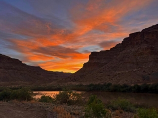 sunset at Green River, UT
