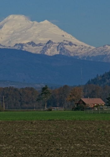 Conway farm below Mount Baker